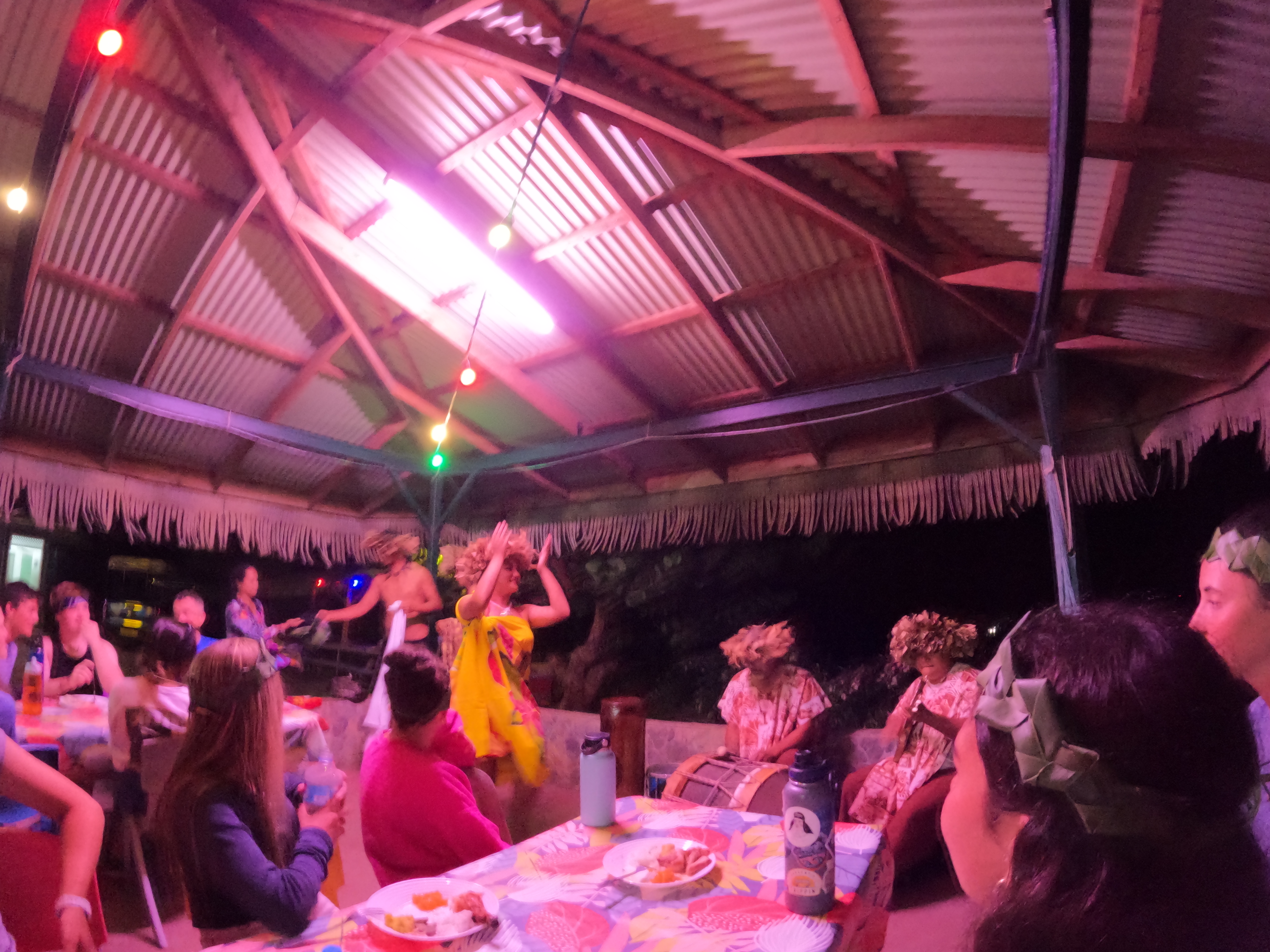 2022 Tahiti Taravao HXP - Day 3 (Devotional, Moorea Jeep Safari, Magic Mountain Overlook, Jam Tasting, Belvedere Lookout, Marae-o-Mahine, Touching Sacred Eels, Fresh Pineapple & Coconut, Making Headbands, Beach Games, Tahitian Dance & Fire Show)